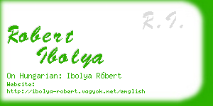 robert ibolya business card